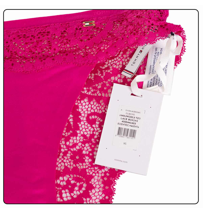 Tommy Hilfiger Bikini Damskie Lace Majtki Fuksja Uw Uw Tzo