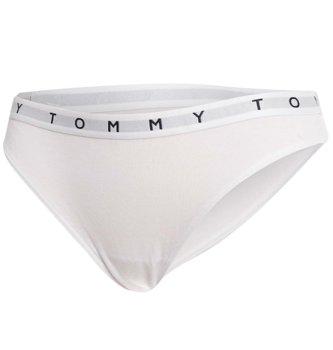 TOMMY HILFIGER BIKINI DAMSKIE MAJTKI 3P BRZOSKWINIOWE BORDOWE BIAŁE