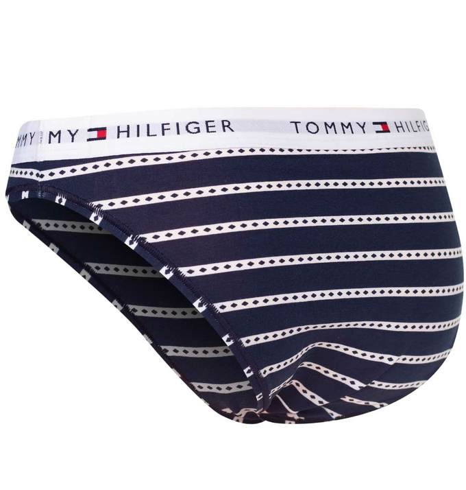 Tommy Hilfiger Bikini Damskie Majtki P Bikini Print Granatowe Uw Uw O