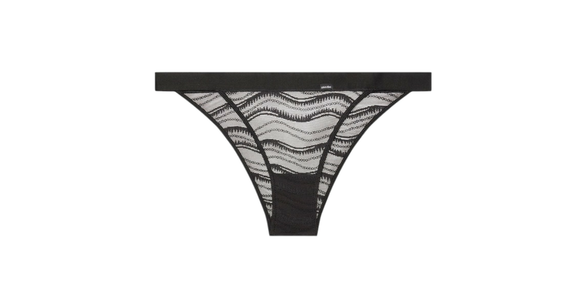 Calvin Klein Bikini Damskie Majtki Czarne Qf E Ub
