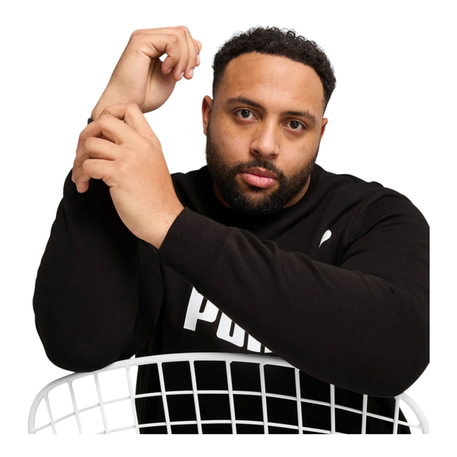 PUMA BLUZA MĘSKA DRESOWA ESS NO.1 LOGO CREW CZARNA 682558 01