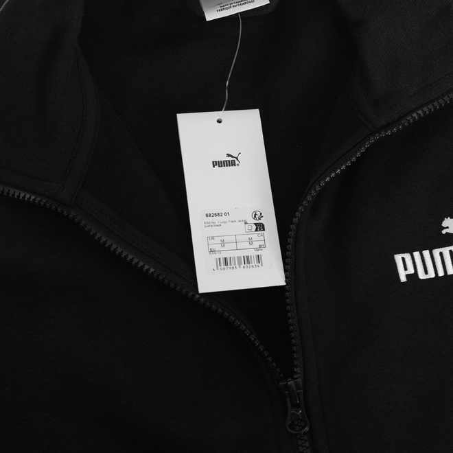 PUMA BLUZA MĘSKA KURTKA ESS NO.1 LOGO TRACK JACKET CZARNA 682582 01