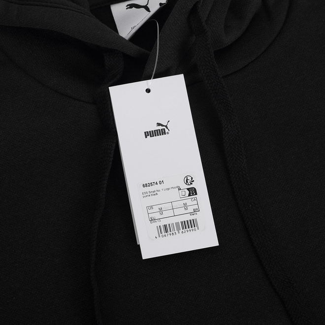PUMA BLUZA MĘSKA Z KAPTUREM ESS SMALL No.1 LOGO HOODIE CZARNA 682574 01