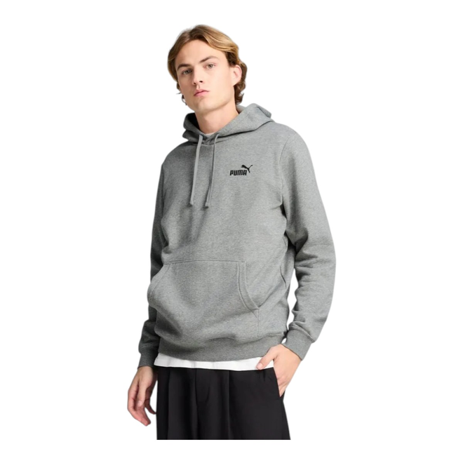 PUMA BLUZA MĘSKA Z KAPTUREM ESS SMALL No.1 LOGO HOODIE SZARA 682574 03