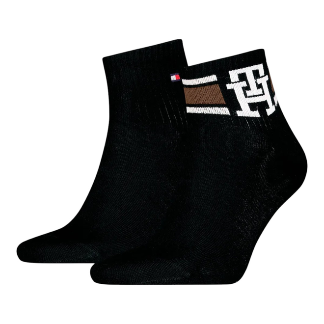 TOMMY HILFIGER SKARPETY SKARPETKI STOPKI 2P CZARNE 701236322 003