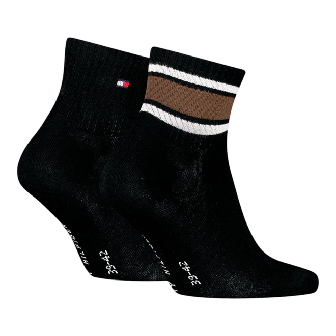 TOMMY HILFIGER SKARPETY SKARPETKI STOPKI 2P CZARNE 701236322 003