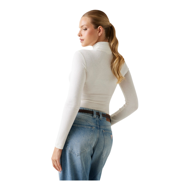 GUESS DAMSKI GOLF SWETER LS LICIA TURTLE NECK ECRU W4BP14KCGM2 G012