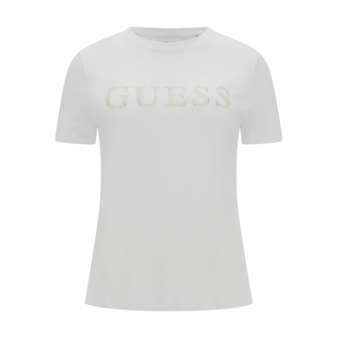 GUESS KOSZULKA DAMSKA  CLELIA SS T-SHIRT BIAŁA V5BI10I3Z14 G011