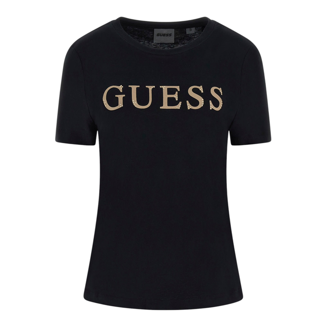 GUESS KOSZULKA DAMSKA CLELIA SS T-SHIRT CZARNA V5BI10I3Z14 JBLK
