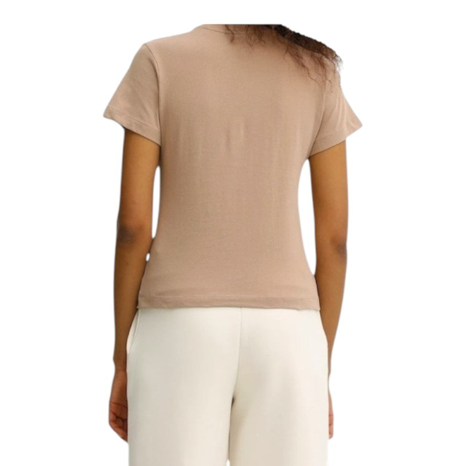 GUESS KOSZULKA DAMSKA T-SHIRT ALBA SS CN T-SHIRT BRĄZOWA V5BI17KCBF1 G137