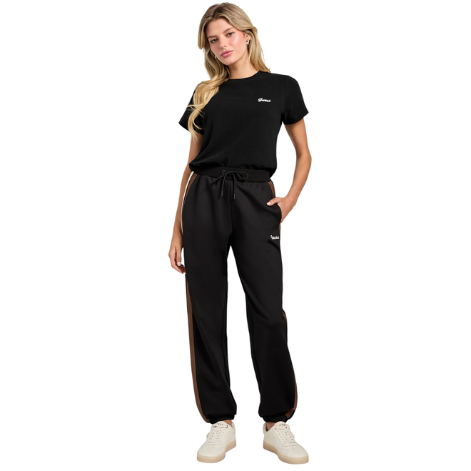 GUESS KOSZULKA DAMSKA T-SHIRT ALBA SS CN T-SHIRT CZARNA V5BI17KCBF1 JBLK