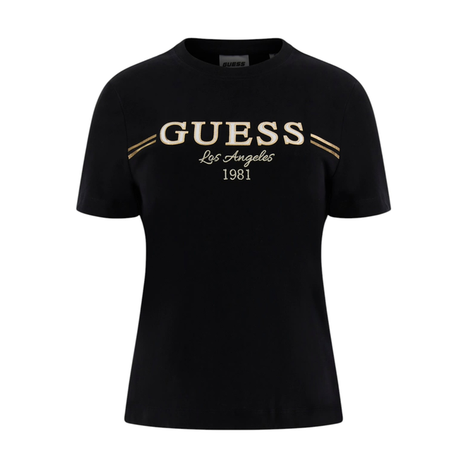 GUESS KOSZULKA DAMSKA T-SHIRT BIBIA SS CZARNA V5BI15KA260 JBLK