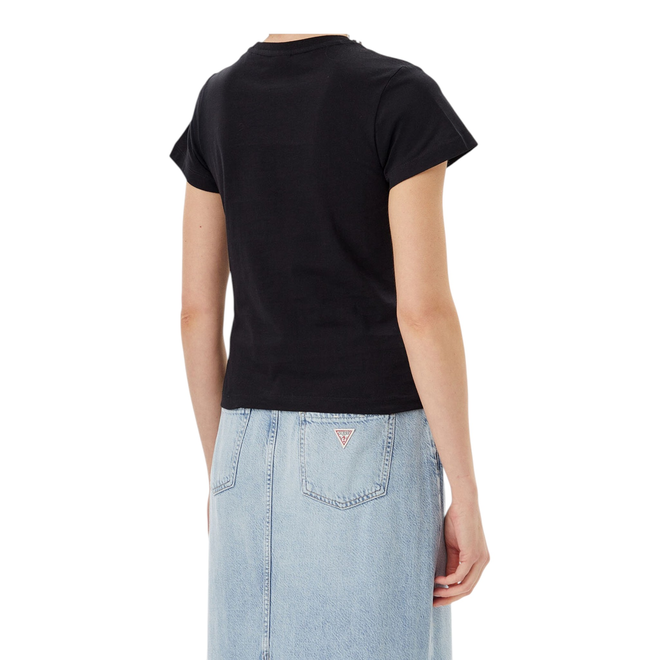 GUESS KOSZULKA DAMSKA T-SHIRT NARCISO CN T-SHIRT CZARNY V5GI10K9RM1 JBLK