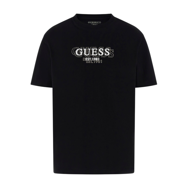GUESS KOSZULKA MĘSKA T-SHIRT CN SS SMALL LOGO TEE CZARNA M5BI05I3Z14 JBLK