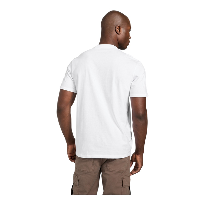 GUESS KOSZULKA MĘSKA T-SHIRT CN SS TRIANGLE LOGO BIAŁA M5BI04I3Z14 G011