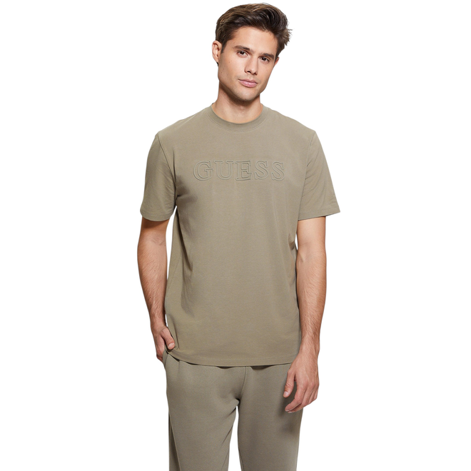 GUESS KOSZULKA MĘSKA T-SHIRT SS ALPHY T-SHIRT ZIELONA Z2YI11J1314 G9D5