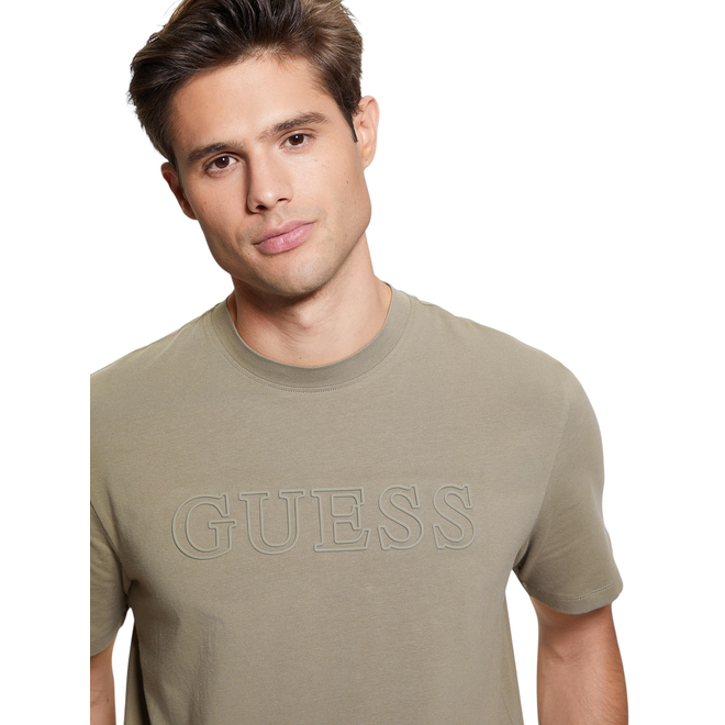 GUESS KOSZULKA MĘSKA T-SHIRT SS ALPHY T-SHIRT ZIELONA Z2YI11J1314 G9D5