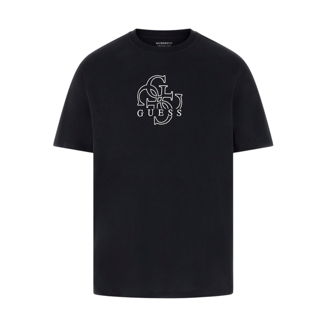 GUESS KOSZULKA MĘSKA T-SHIRT SS BSC BASIC QUATTRO CZARNA M5BI76I3Z14 JBLK