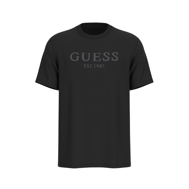 GUESS KOSZULKA MĘSKA T-SHIRT SS CN GUESS BOX LOGO CZARNA M5YI17I3Z14 JBLK