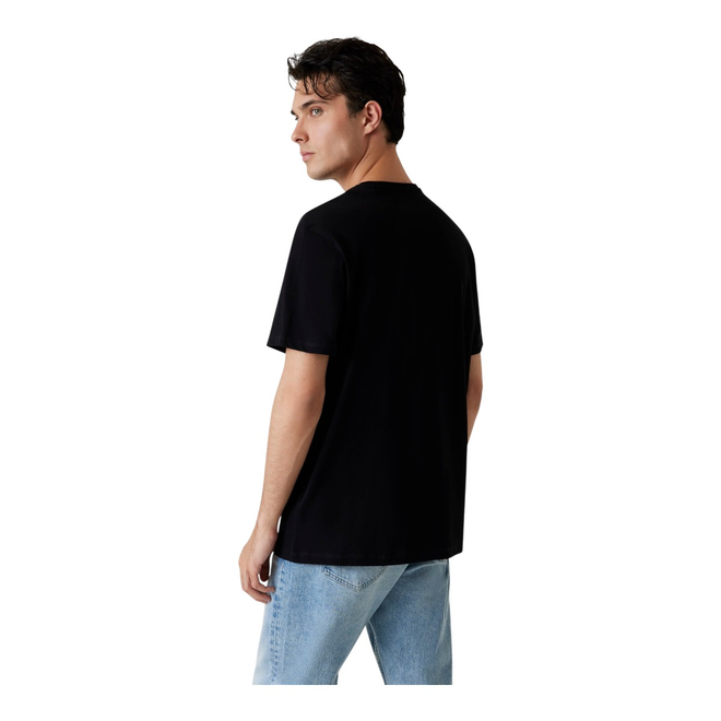 GUESS KOSZULKA MĘSKA T-SHIRT SS CN GUESS TRIANGLE CZARNA M5YI15I3Z14 JBLK
