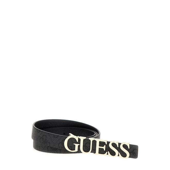 GUESS PASEK DAMSKI MERIDIAN NOT ADJ PANT CZARNO-SZARY BW9204P5120 CLO