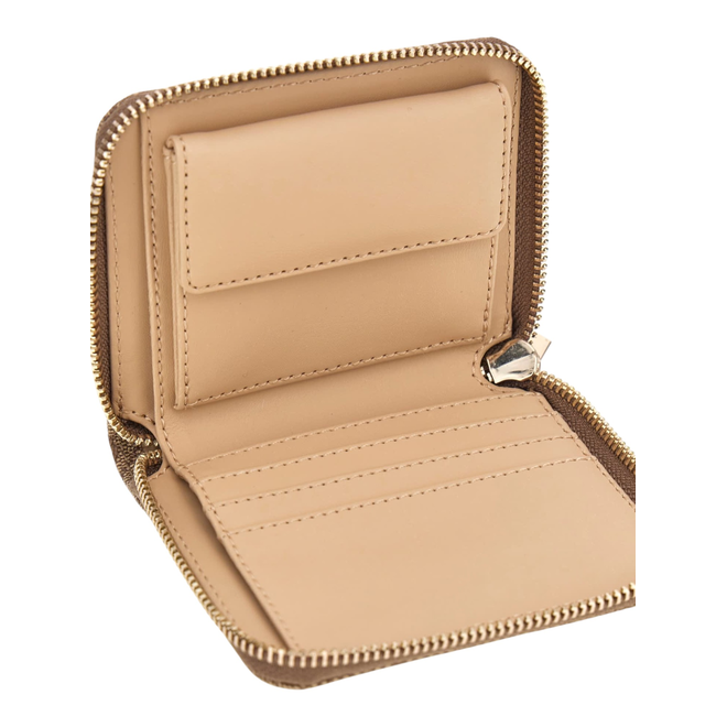 GUESS PORTFEL DAMSKI LAUREL II SLG SMALL ZIP BRĄZOWY SWSG7459137 LTL