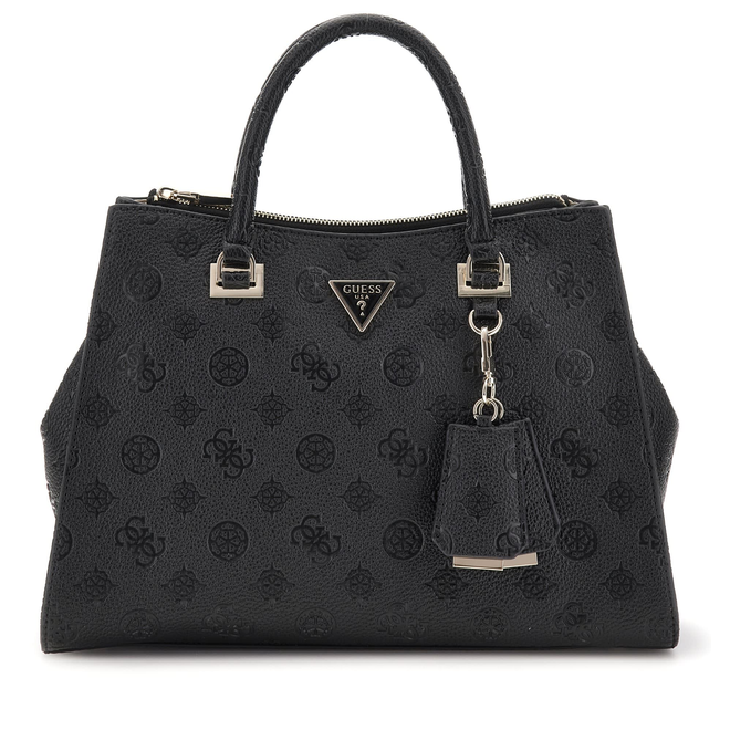 GUESS TOREBKA DAMSKA CRESIDIA II SOCIETY SATCHEL CZARNA HWPD9888070 BLO