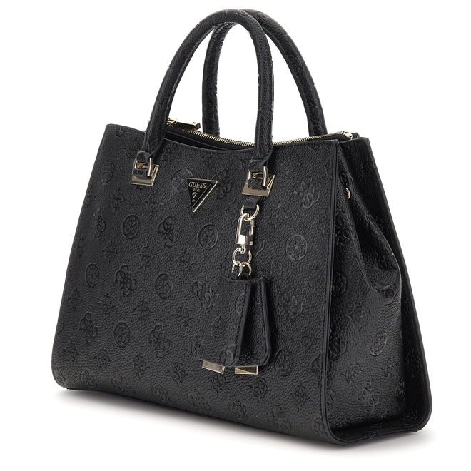 GUESS TOREBKA DAMSKA CRESIDIA II SOCIETY SATCHEL CZARNA HWPD9888070 BLO