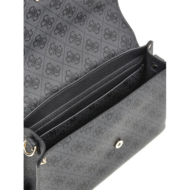 GUESS TOREBKA DAMSKA MERIDIAN II CONVERTIBLE XBODY FLAP CZARNO-SZARA HWSG6974200 CLO