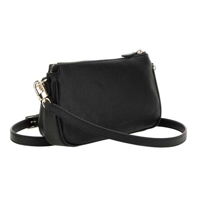 GUESS TOREBKA DAMSKA NOELLE II DOUBLE POUCH CZARNA HWZG9672710 BLA