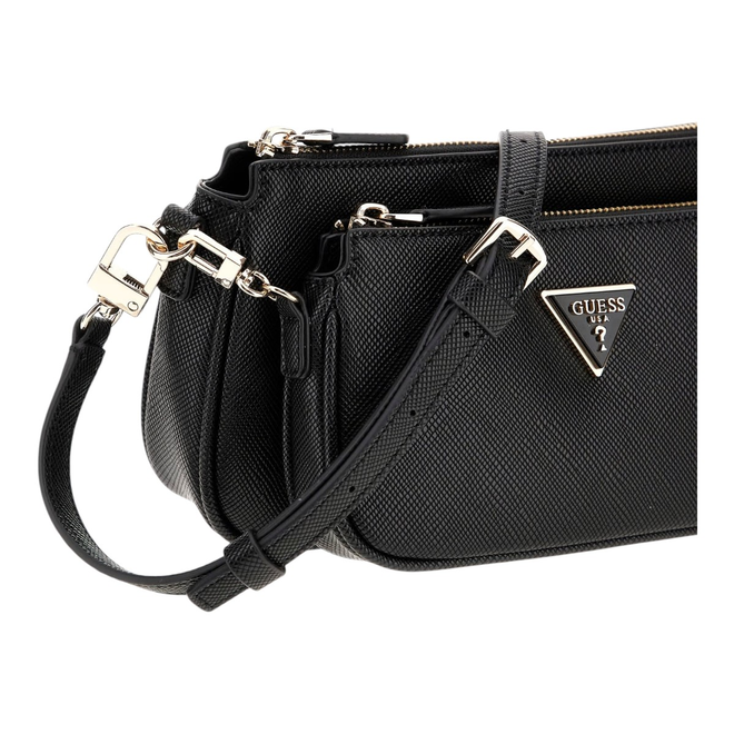GUESS TOREBKA DAMSKA NOELLE II DOUBLE POUCH CZARNA HWZG9672710 BLA