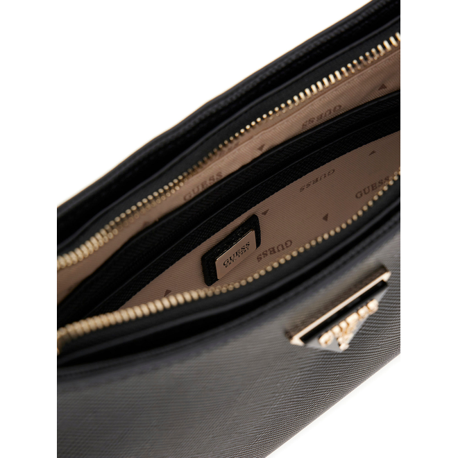 GUESS TOREBKA DAMSKA NOELLE II TOP ZIP SHOULDER BAG CZARNA HWZG9672180 BLA