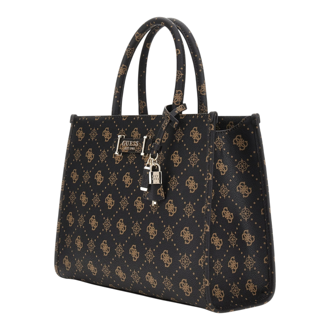 GUESS TOREBKA DAMSKA SILIA 2 COMPARTMENT TOTE BRĄZOWA HWGP9890220 ESL