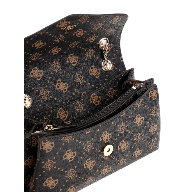 GUESS TOREBKA DAMSKA SILIA CONVERTIBLE XBODY BRĄZOWA HWGP9890210 ESL