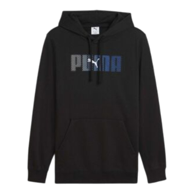 PUMA BLUZA MĘSKA Z KAPTUREM ESS LOGO LAB HOODIE CZARNA 688186 01