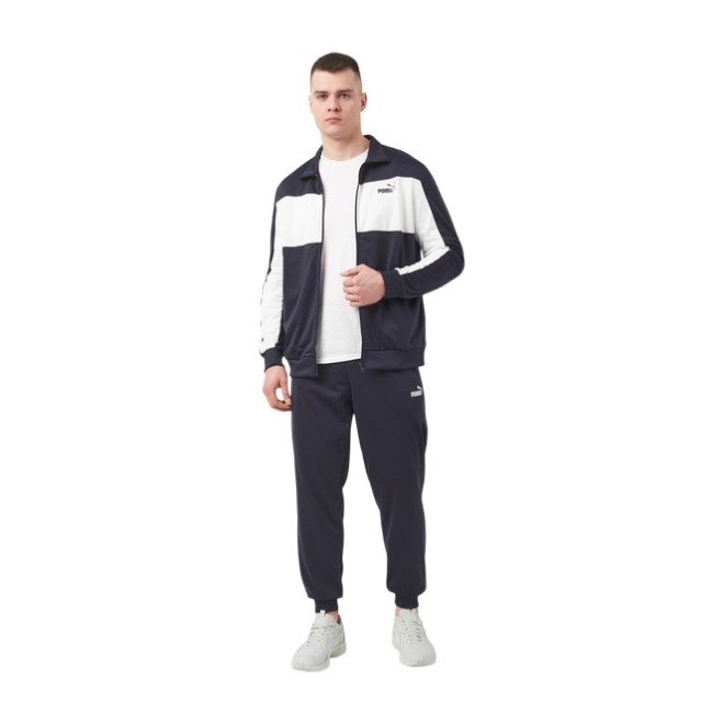 PUMA DRES MĘSKI KOMPLETNY PUMA POLY COLORBLOCK SUIT GRANATOWY 687304 16