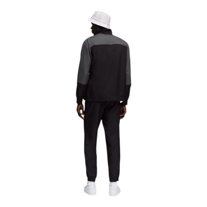 PUMA DRES MĘSKI KOMPLETNY WOVEN COLORBLOCK TRACKSUIT CZARNY/SZARY 688173 01