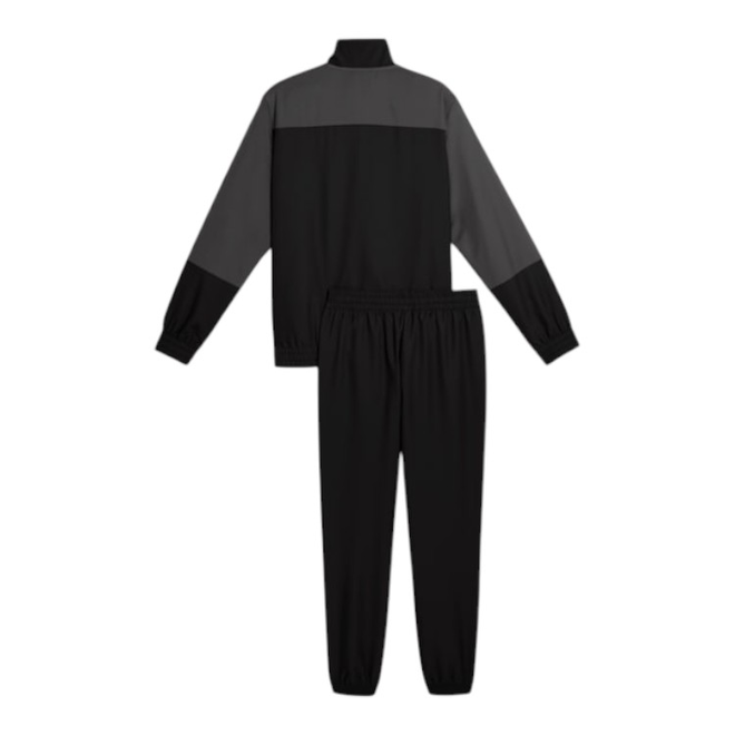 PUMA DRES MĘSKI KOMPLETNY WOVEN COLORBLOCK TRACKSUIT CZARNY/SZARY 688173 01
