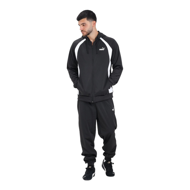PUMA MĘSKI DRES KOMPLETNY HOODED POLY SUIT CZARNY 688171 01