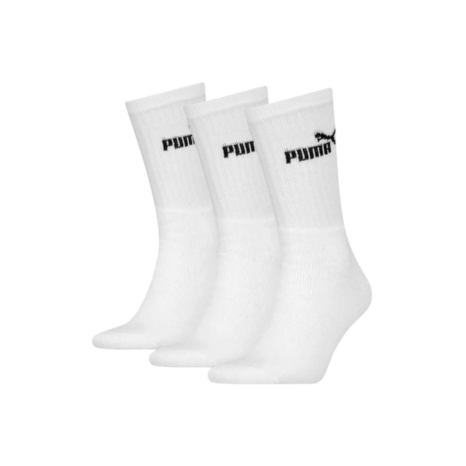 PUMA SKARPETY SKARPETKI PUMA ELEMENTS UNISEX CREW SOCK 3P BIAŁE 947110 07