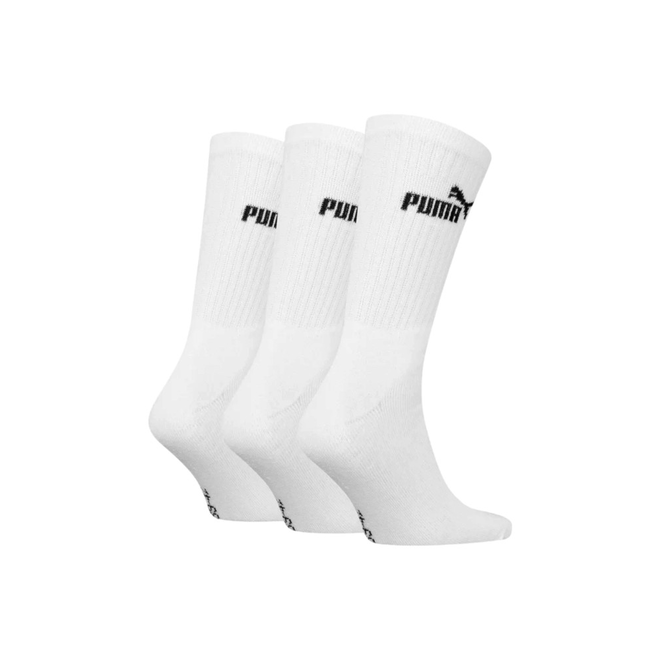 PUMA SKARPETY SKARPETKI PUMA ELEMENTS UNISEX CREW SOCK 3P BIAŁE 947110 07