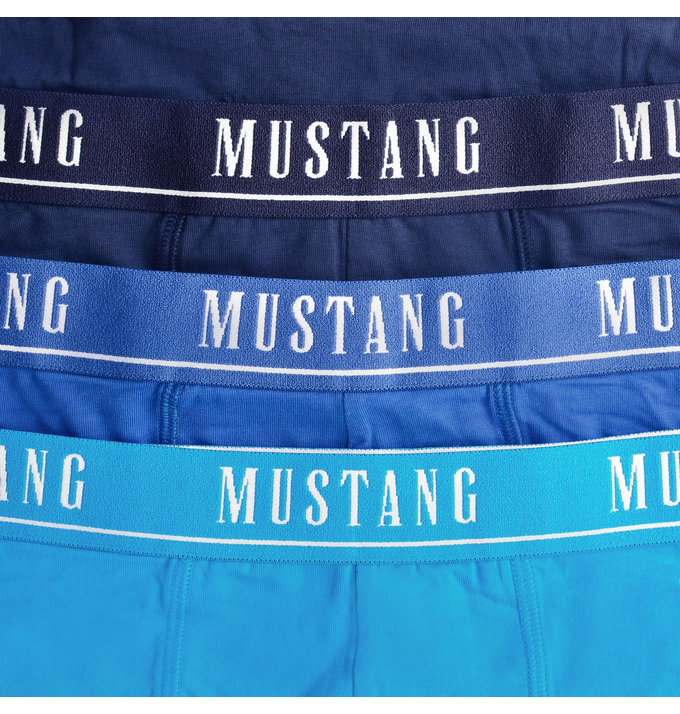 MUSTANG BOKSERKI MĘSKIE MAJTKI 3P GRANATOWE/NIEBIESKIE/BŁEKITNE 4224 ...