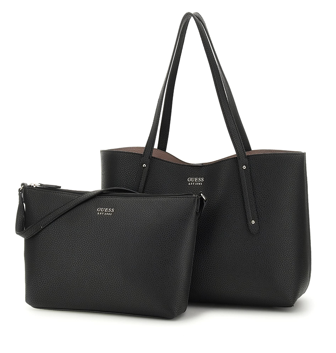 GUESS TOREBKA DAMSKA 3w1 ECO BRENTON TOTE CZARNA HWPG9648230 BLA