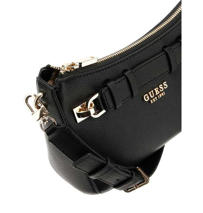 GUESS TOREBKA DAMSKA GREGORIA TOP ZIP SHOULDER BAG CZARNA