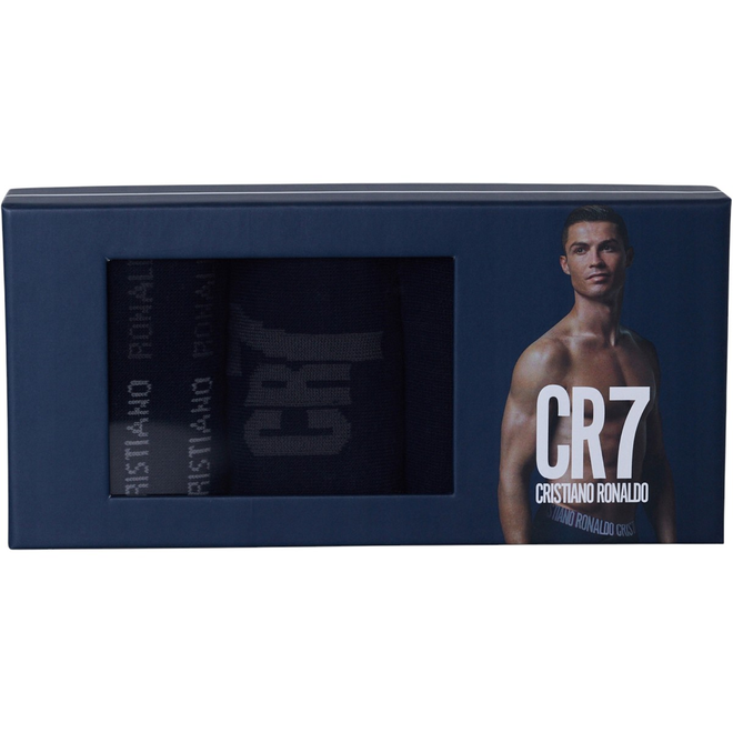 CR7 SKARPETY SKARPETKI 3P GIFTBOX PREZENT GRANATOWE 300-8283-80-120