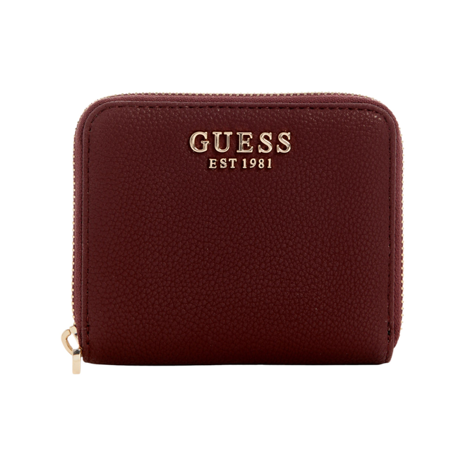 GUESS PORTFEL DAMSKI LAUREL II SLG SMALL ZIP BORDOWY SWBG7459137 WIN