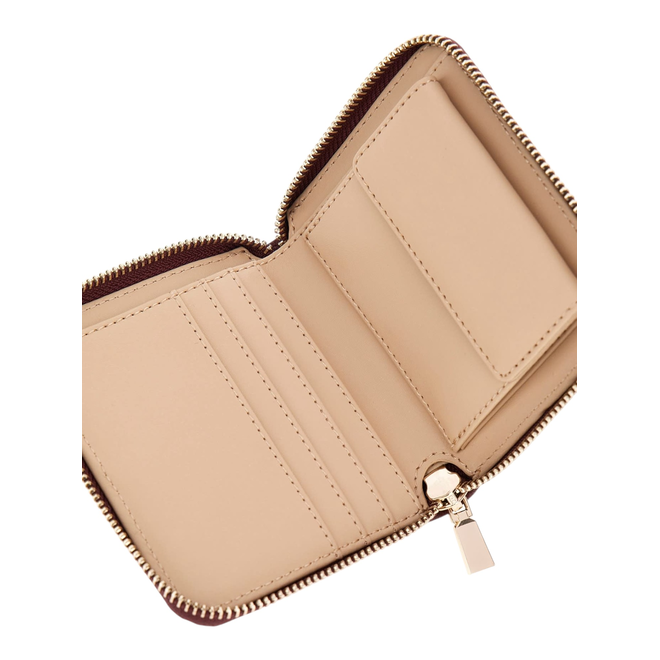 GUESS PORTFEL DAMSKI LAUREL II SLG SMALL ZIP BORDOWY SWBG7459137 WIN