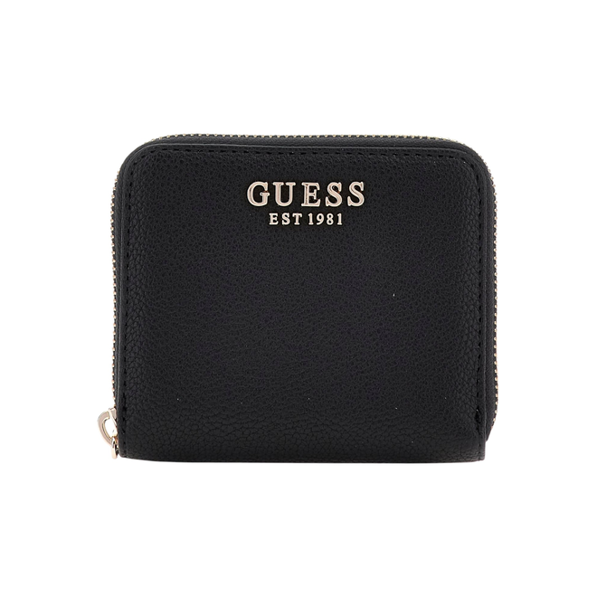 GUESS PORTFEL DAMSKI LAUREL II SLG SMALL ZIP CZARNY SWBG7459137 BLA