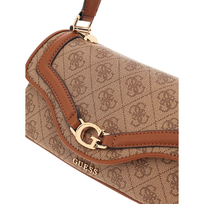GUESS TOREBKA DAMSKA DEA CROSSBODY FLAP BRĄZOWA HWSG7993790 LTL