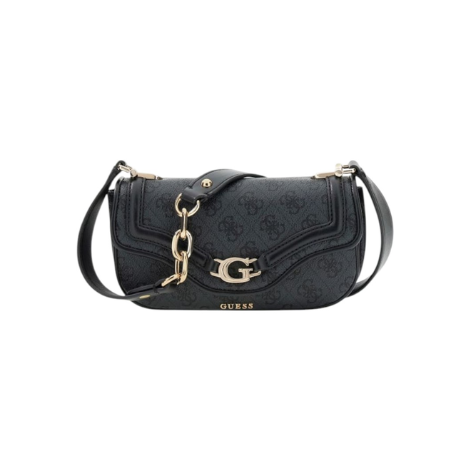 GUESS TOREBKA DAMSKA DEA CROSSBODY FLAP SZARA/CZARNA HWSG7993790 CLO